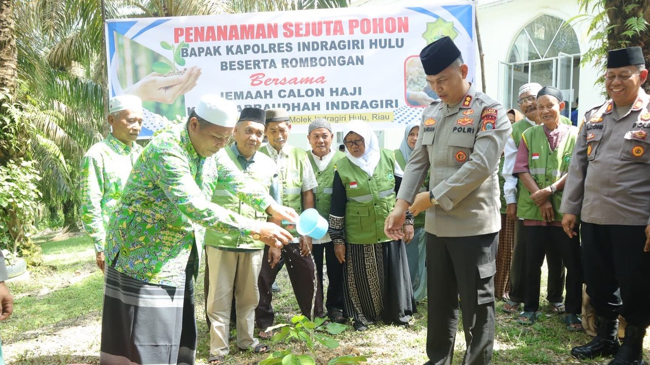 Sebelum Berangkat Haji, Ini yang Dilakukan Jemaah Bersama MUI dan Kapolres Inhu