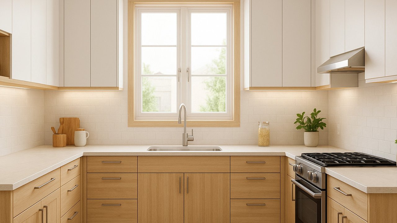 6 Model Kitchen Set Minimalis untuk Dapur Kecil, Susunan Estetik dan Bisa Jadi Inspirasi (sumber: AI)
