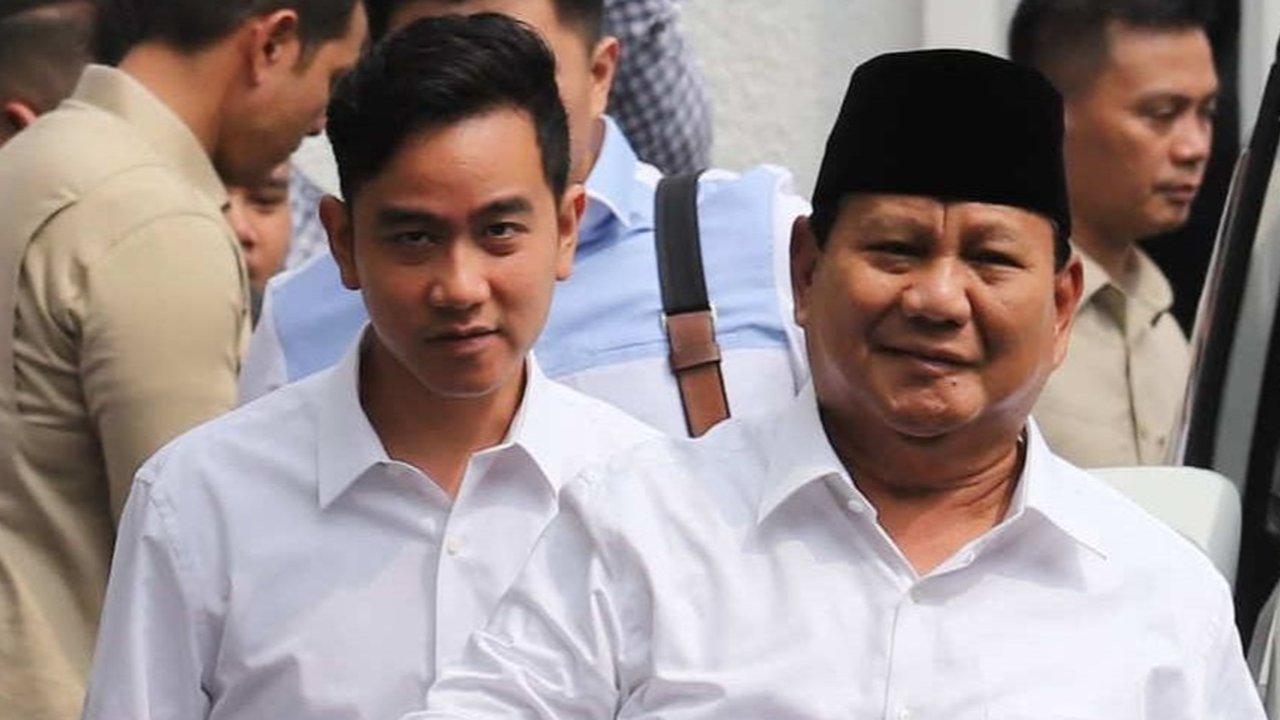 Kedatangan Prabowo dan Gibran untuk ditetapkan sebagai Presiden dan Wakil Presiden RI terpilih periode 2024-2029.