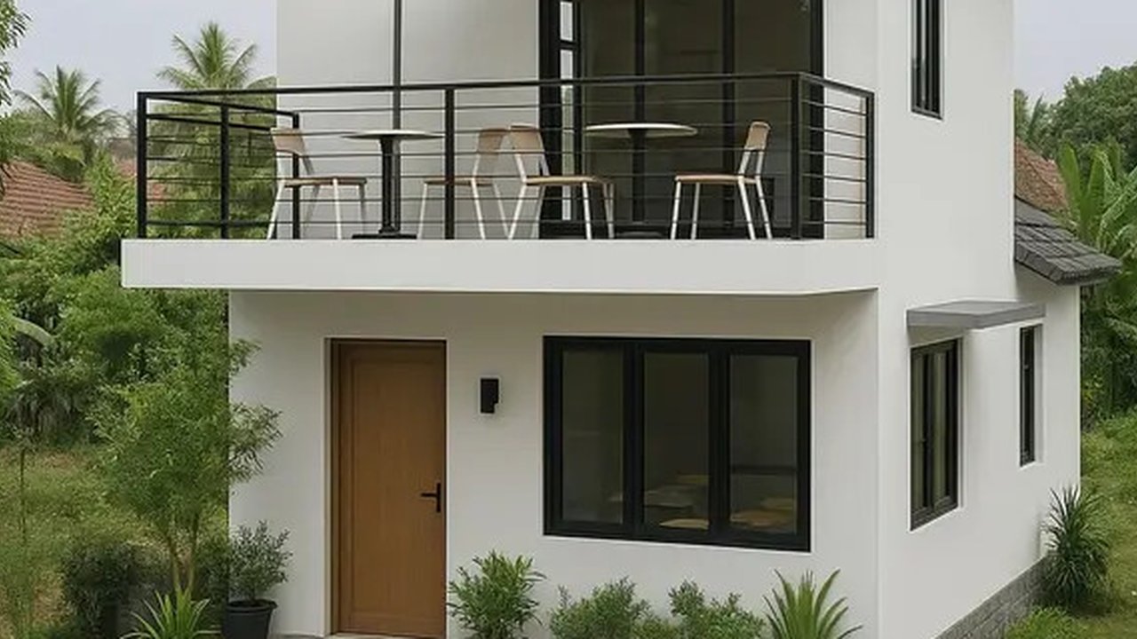5 Model Rumah Minimalis di Kampung dengan Kafe Mini untuk Nongkrong (Tyas Titi/AI).