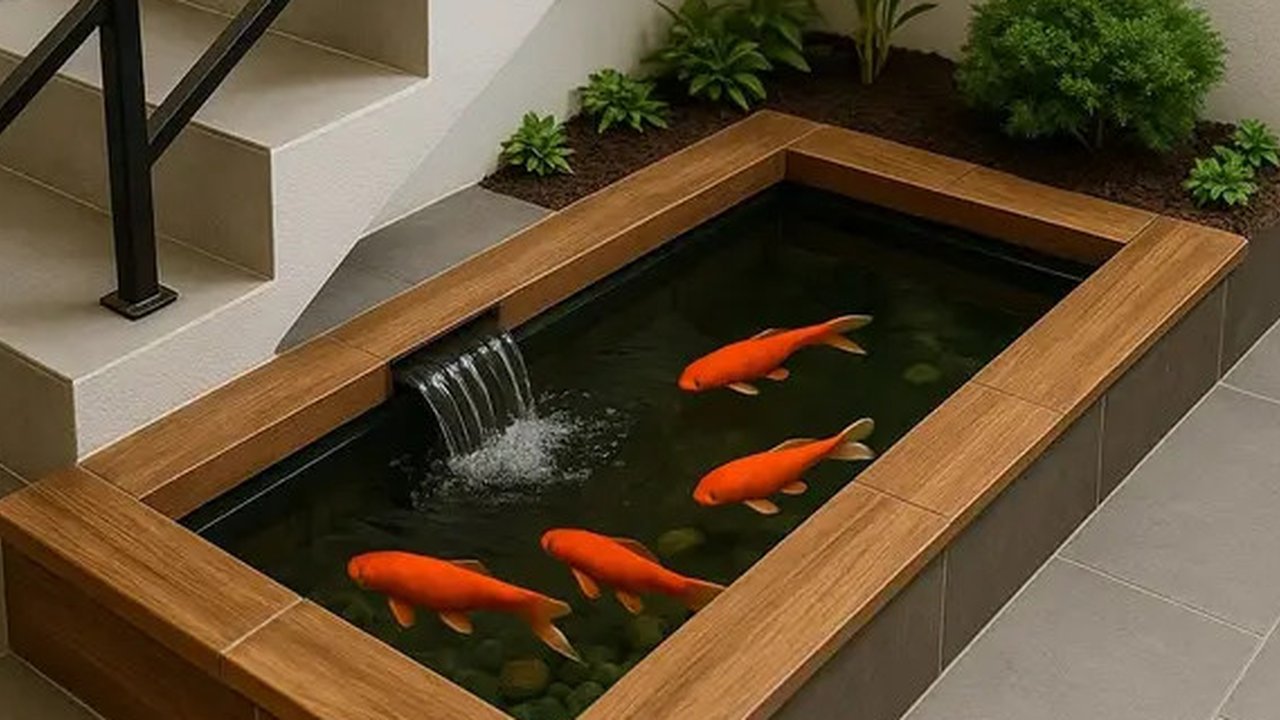 Kolam Ikan di Dalam Rumah (Image by meta AI)