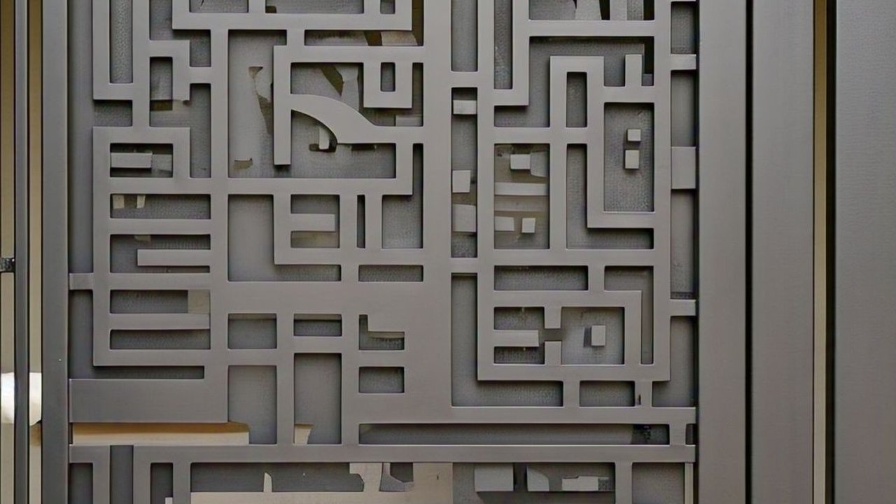 Desain Pagar Rumah Minimalis Modern, Pagar Laser Cutting. Foto: Meta AI
