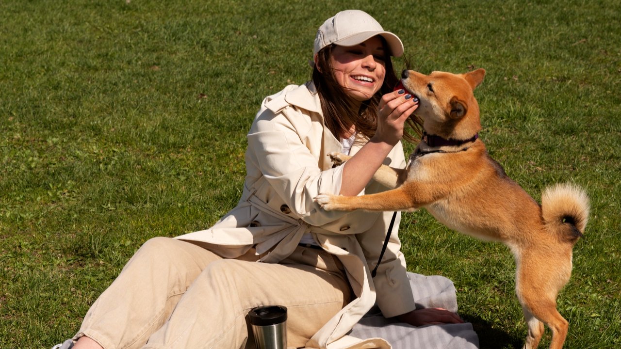 Ilustrasi Perempuan Bermain dengan Anjing Peliharaannya (©Freepik)