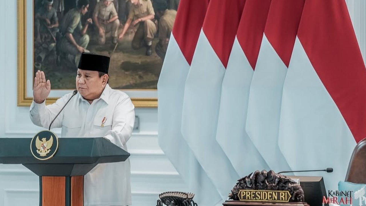 Presiden Prabowo di Sidang Kabinet Paripurna