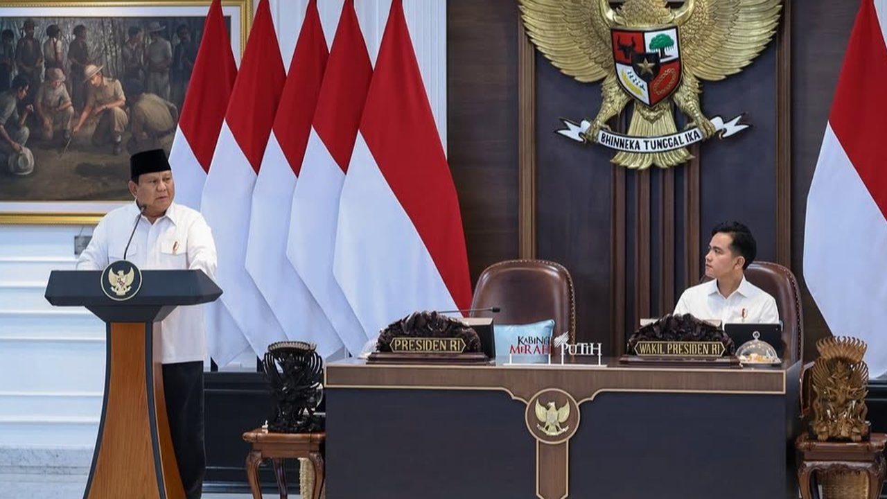 Presiden Prabowo di Sidang Kabinet Paripurna
