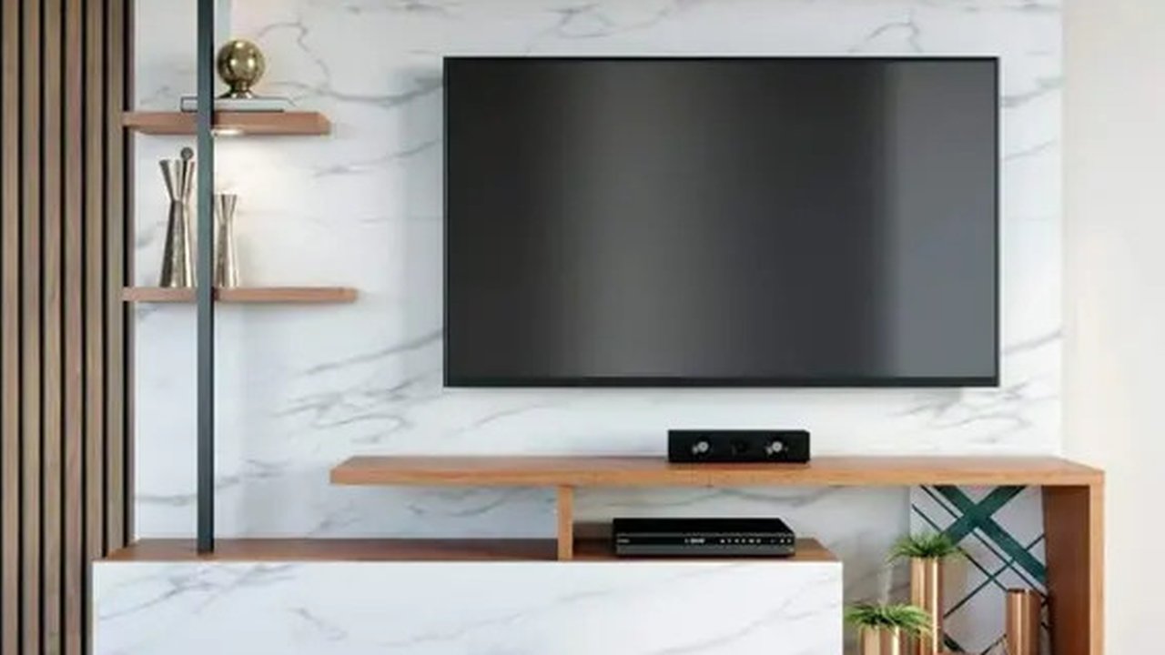 Rak TV Minimalis (Foto: Pinterest/whaianne)