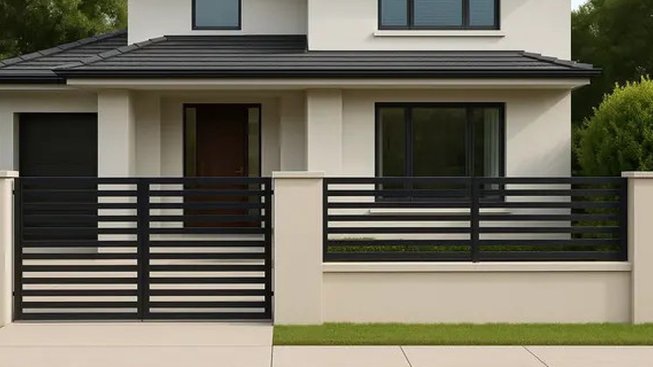 6 Model Pagar Rumah Setengah Tembok yang Simpel Tapi Mewah, Bisa Jadi Pilihan  (created by AI)