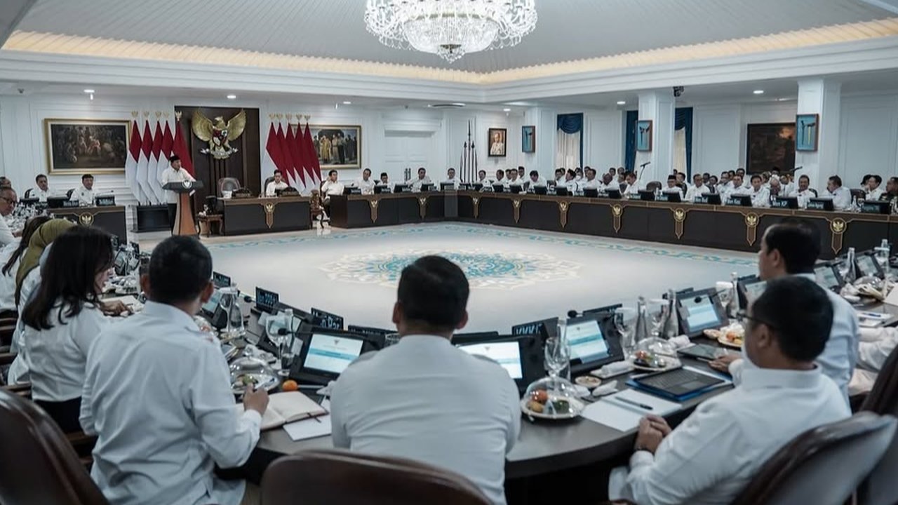 Presiden Prabowo di Sidang Kabinet Paripurna