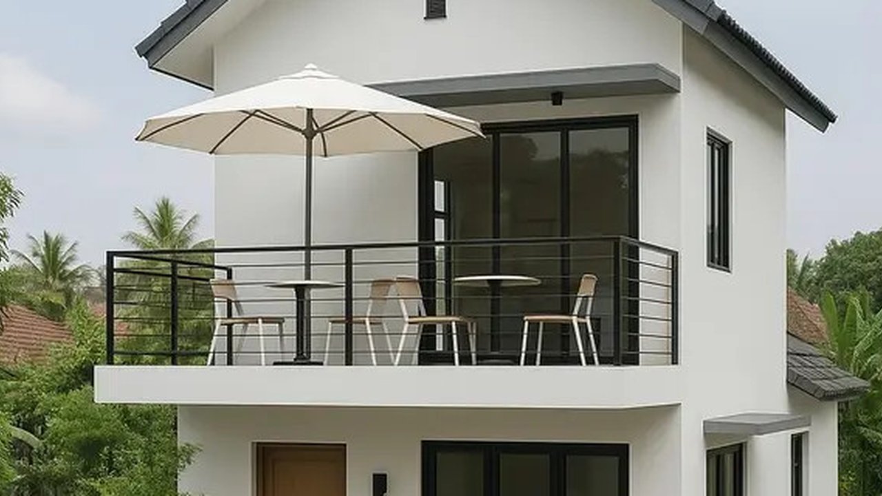 5 Model Rumah Minimalis di Kampung dengan Kafe Mini untuk Nongkrong (Tyas Titi/AI).