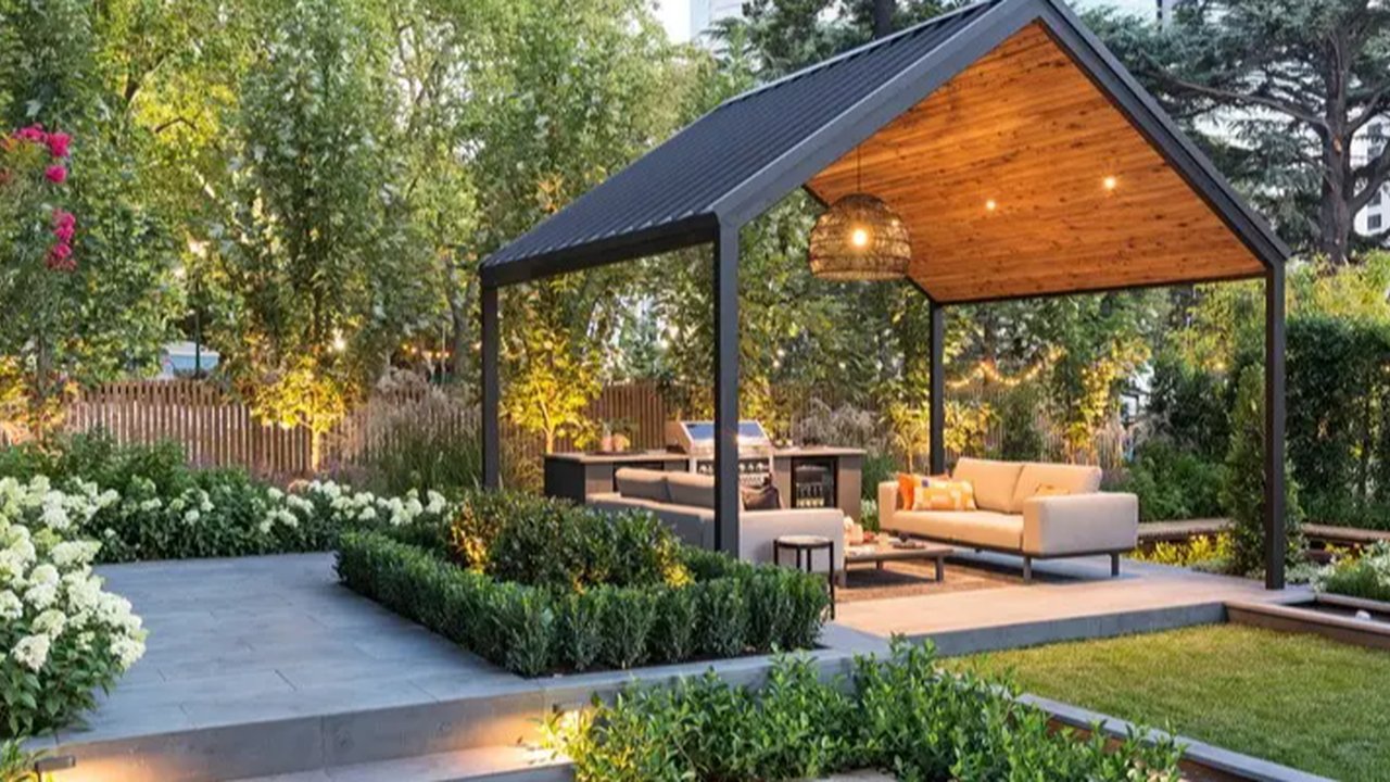ilustrasi gazebo minimalis