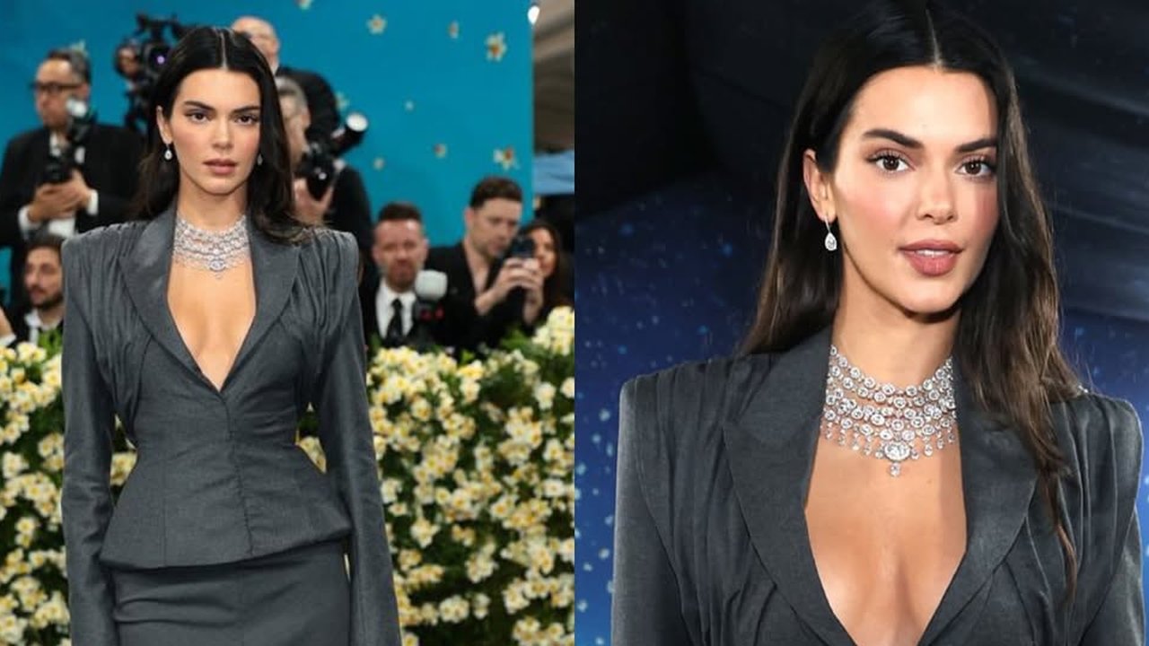 Potret Kendall Jenner di Met Gala 2025 (©instagram: celebstyletalk)