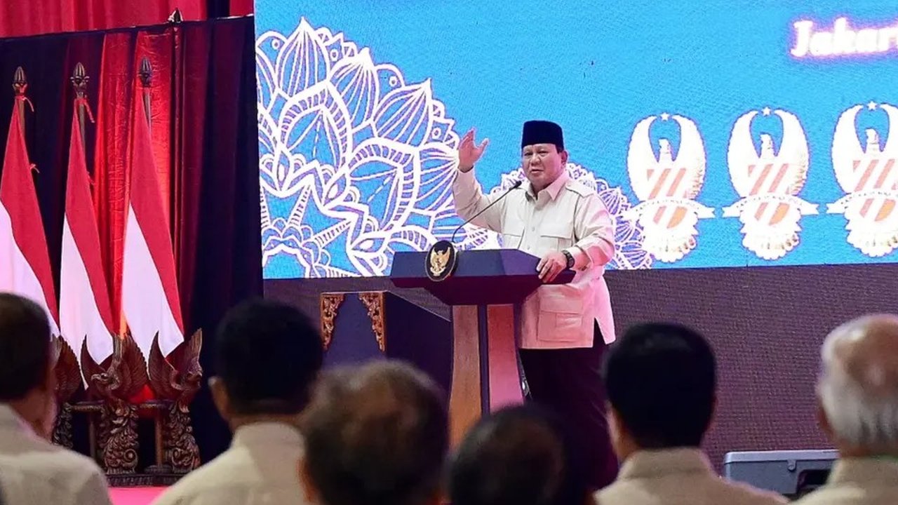 Presiden Prabowo di Acara Halal Bihalal Purnawirawan TNI