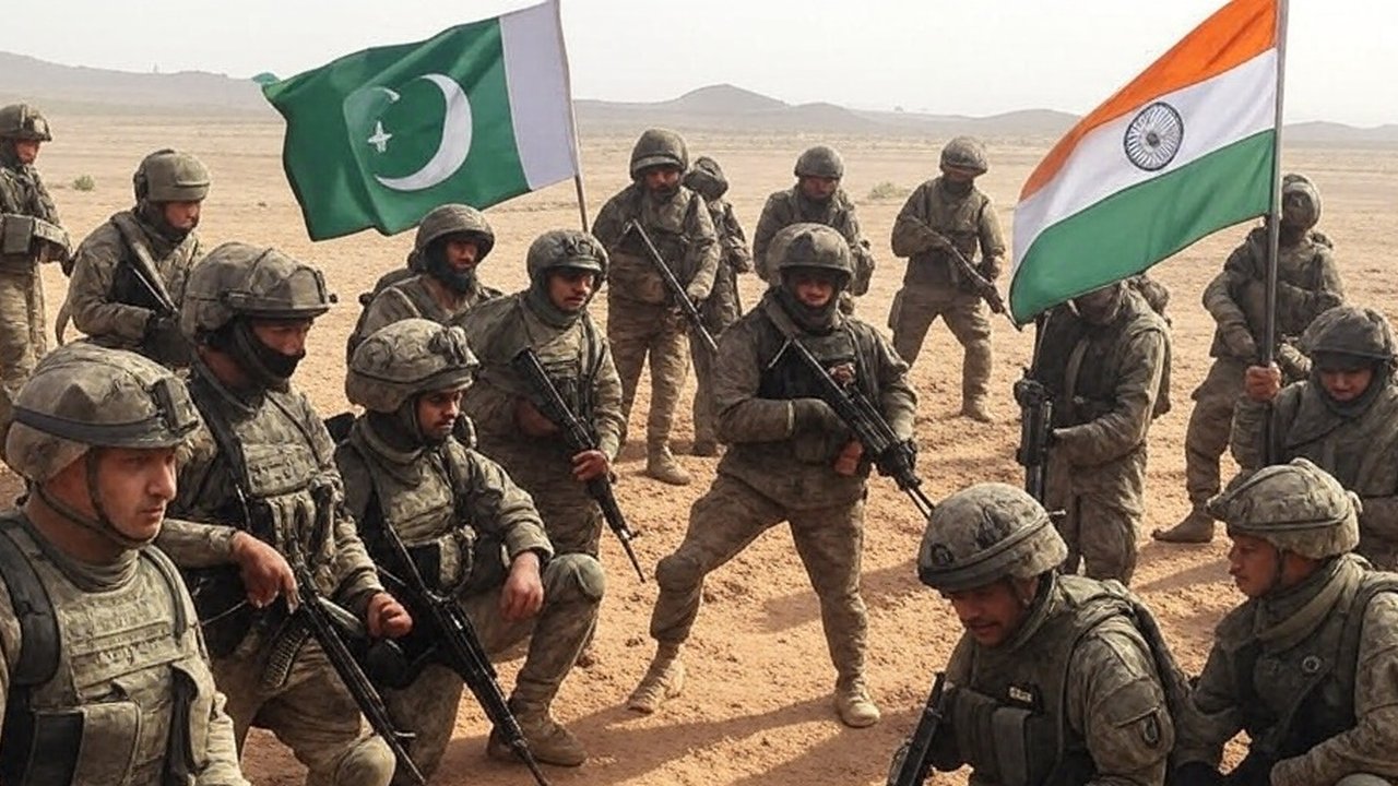 tentara India dan tentara Pakistan