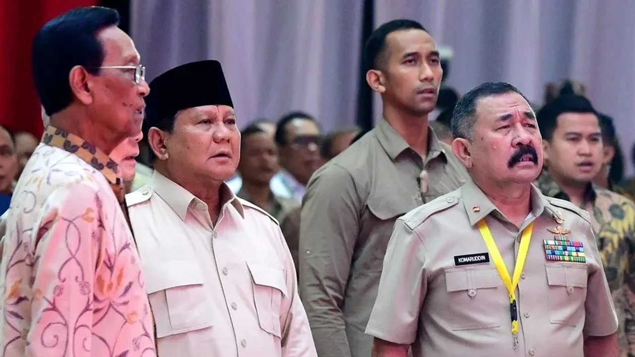 Presiden Prabowo di Acara Halal Bihalal Purnawirawan TNI