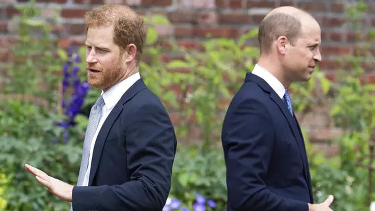 Pangeran Harry dan Pangeran William. (Dominic Lipinski /Pool Photo via AP, File)