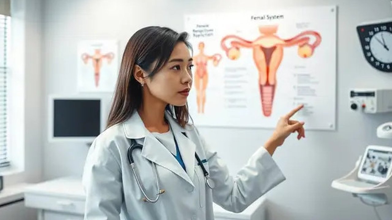 ciri ciri kanker ovarium Ilustrasi dibuat AI