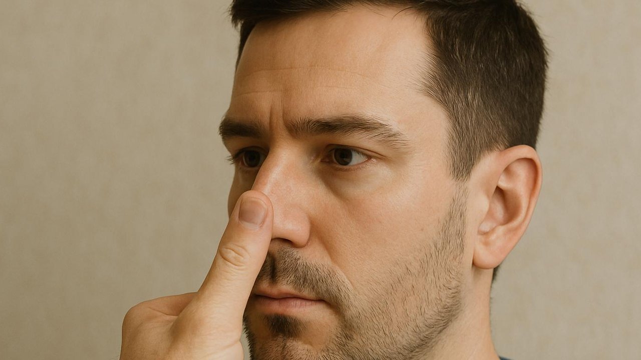 Panjang ibu jari sama dengan hidung
