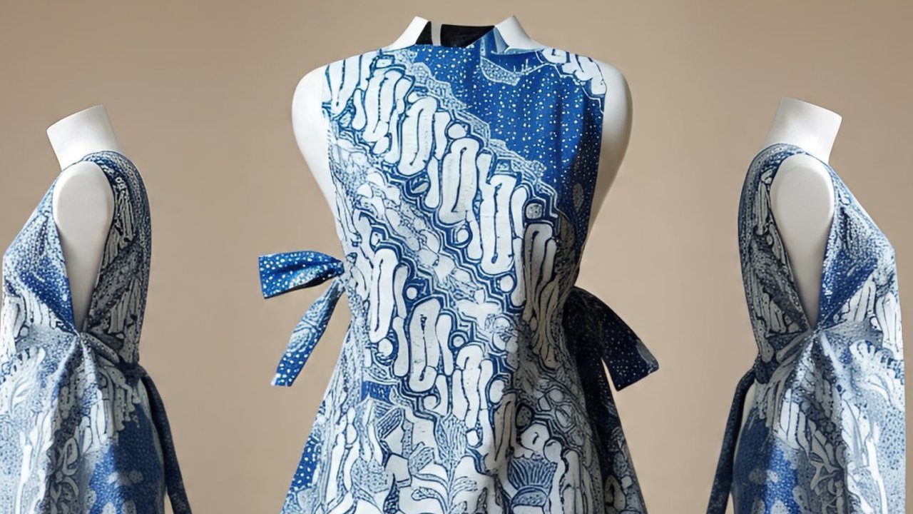 Tunik batik tali samping