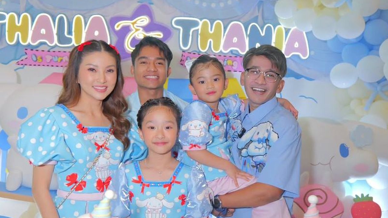 Potret Perayaan Ultah Thalia - Thania, Sarwendah Akur dengan Ruben Onsu - Pesta Meriah Penuh Tawa