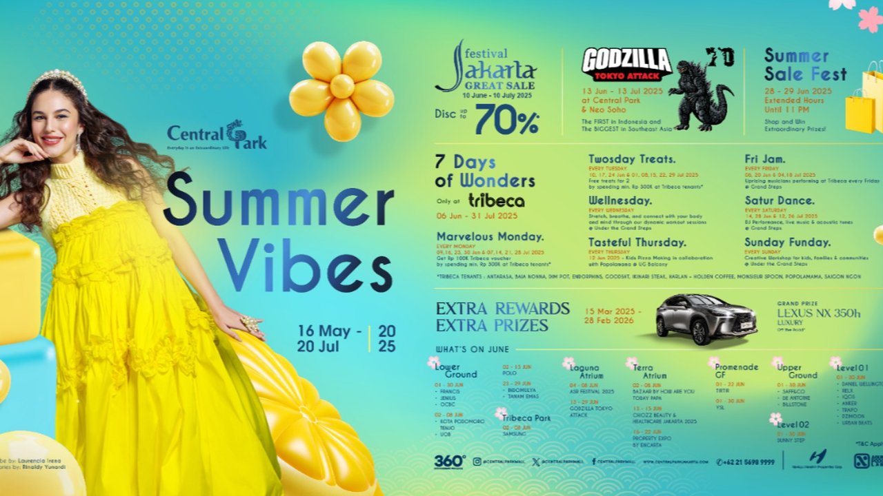 Summer Vibes di Central Park Mall dan Neo Soho Mall