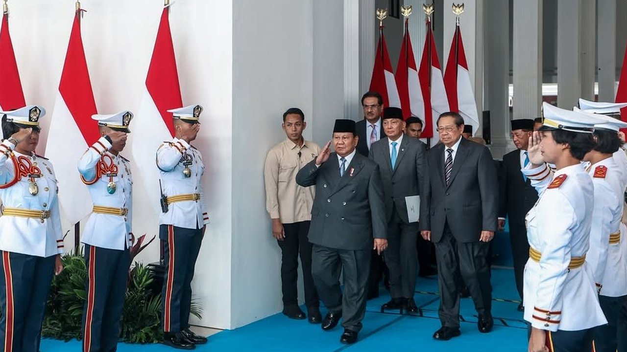 Presiden Prabowo dan SBY di peresmian Kampus Bhineka Tunggal Ika Universitas Pertahanan