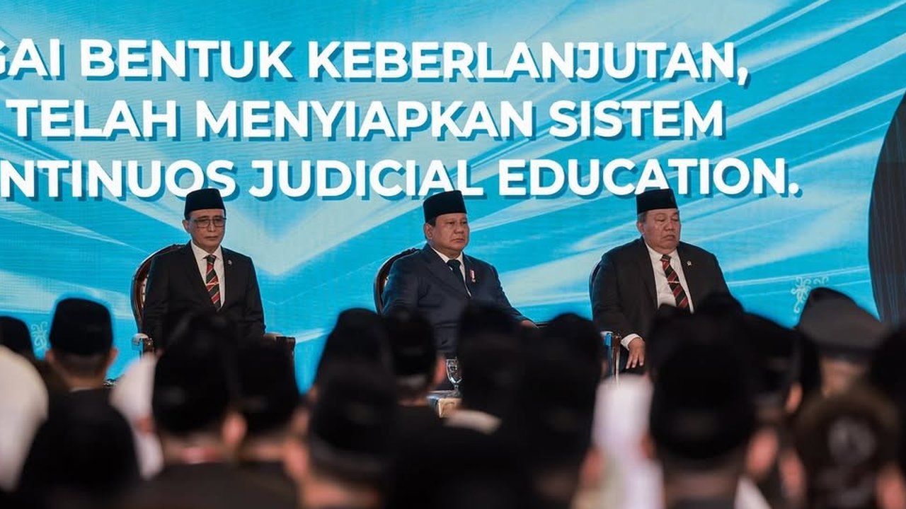 Presiden Prabowo di Pengukuhan Hakim Mahkamah Agung