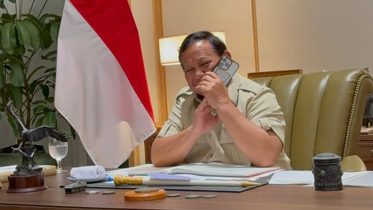 VIDEO: Wajah Penuh Semringah Presiden Prabowo Saat Ditelepon Donald Trump, Bahas Apa?
