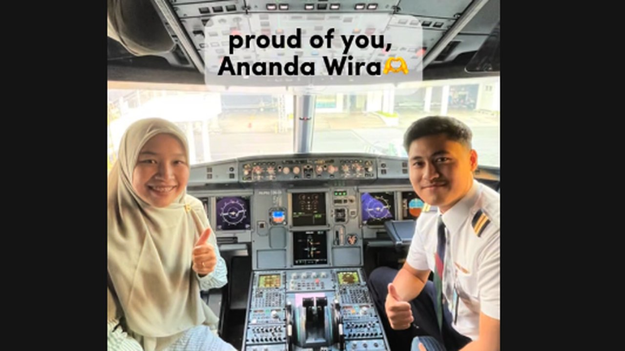 Ibu Guru ini Syok tapi Bahagia, Naik Pesawat Ternyata Sang Pilot Muridnya