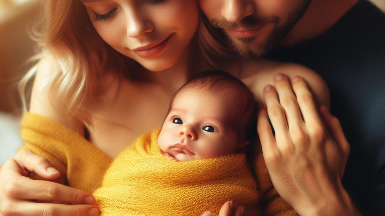 Ilustrasi Bayi dan Orangtua