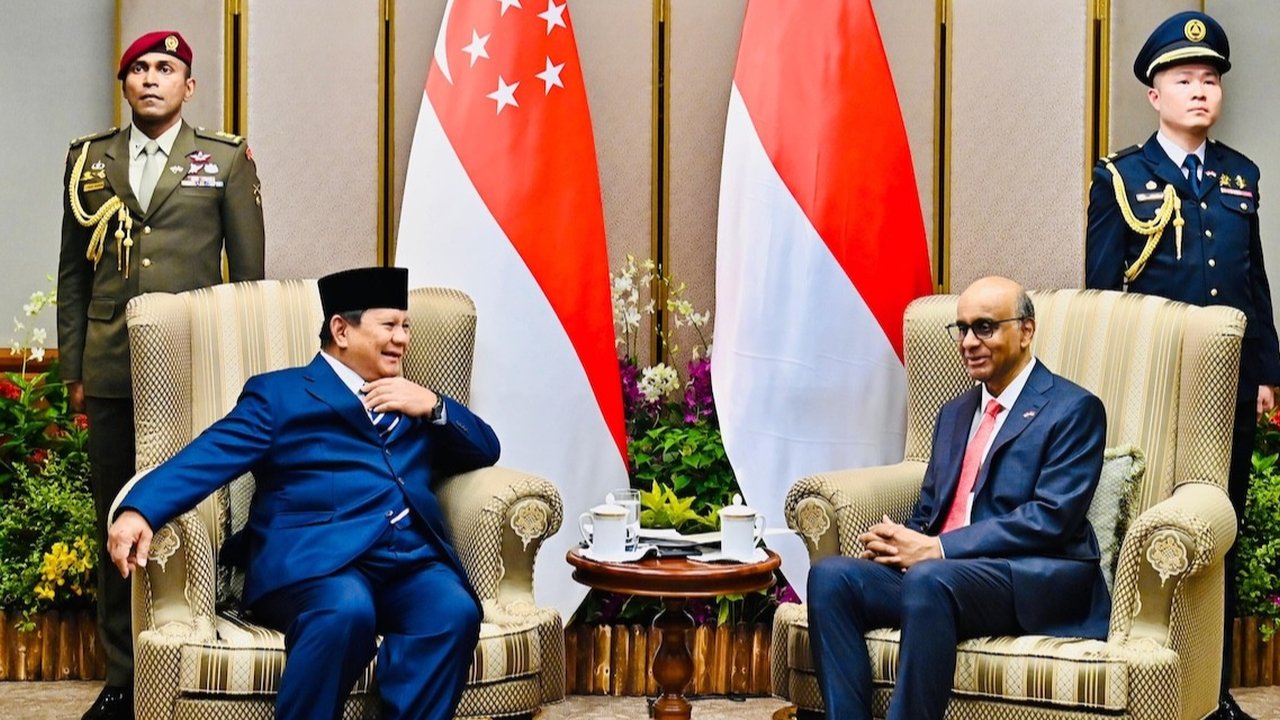 Prabowo Serukan Gencatan Senjata Gaza dan Israel-Iran Saat Bertemu PM Singapura