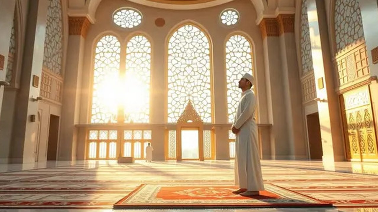 tata cara sholat dhuha 2 rakaat Ilustrasi dibuat AI