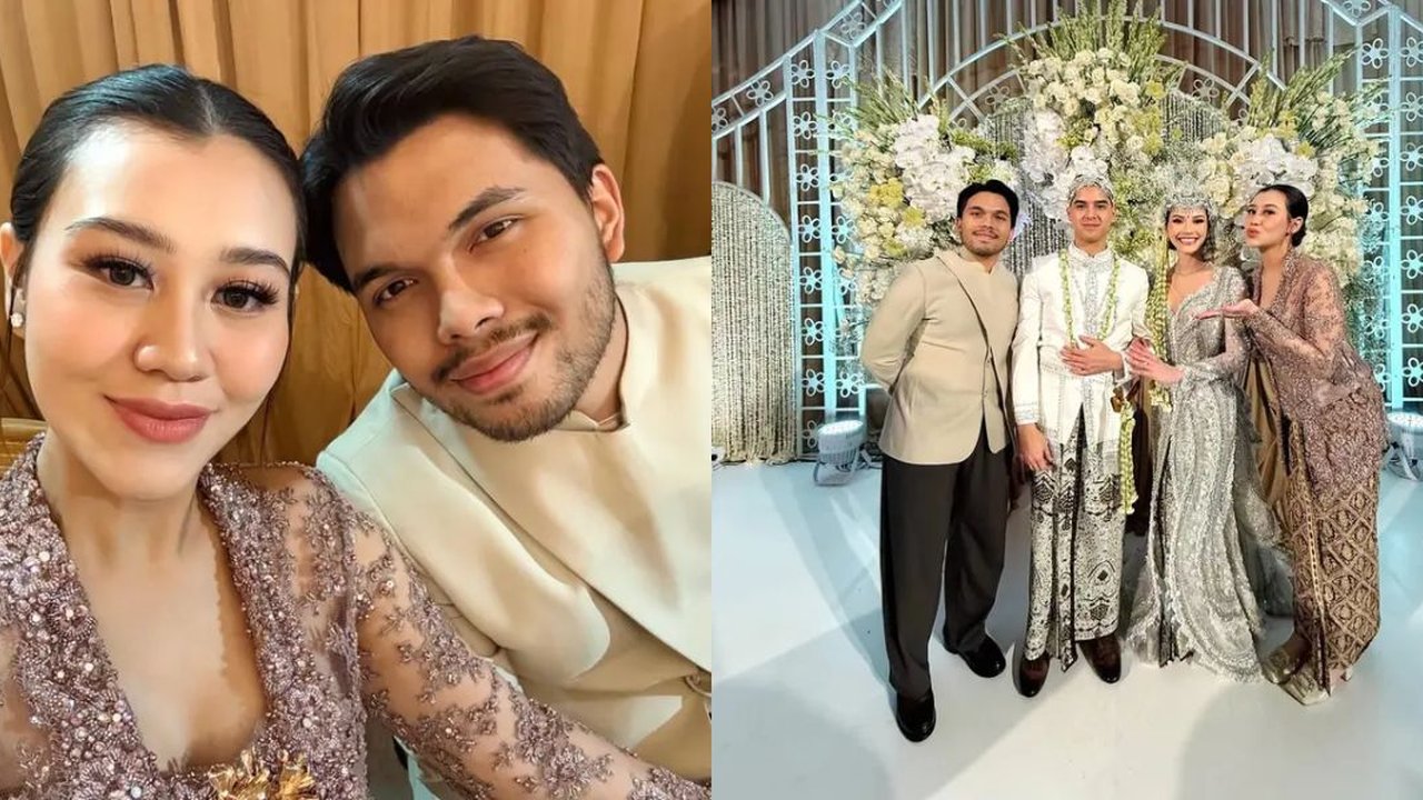 Model Kebaya Aaliyah Massaid saat Hadiri Pernikahan Al Ghazali dan Alyssa Daguise