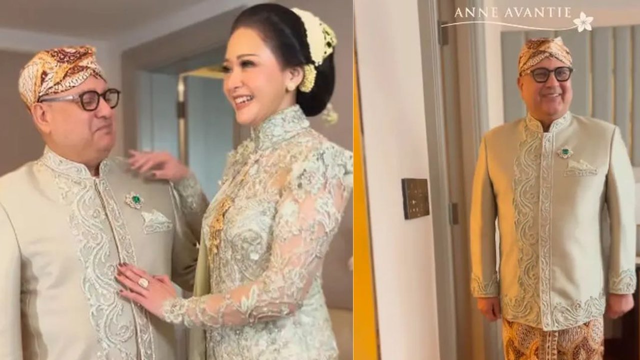 Model Bross Irwan Mussry di Akad Nikah Al Ghazali dan Alyssa Daguise