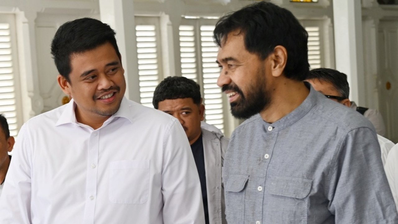 Bupati Tapanuli Tengah (Tapteng) Masinton Pasaribu yang mendampingi Bobby Nasution bertemu Muzakir Manaf