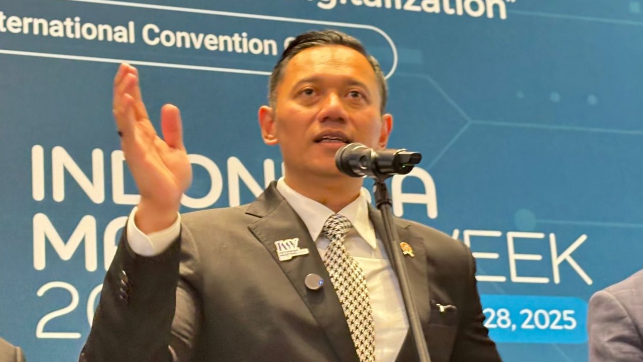 Menteri Koordinator bidang Infrastruktur dan Pembangunan Kewilayahan Agus Harimurti Yudhoyono