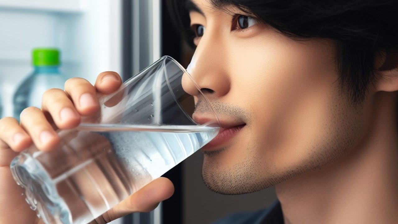 ilustrasi minum air