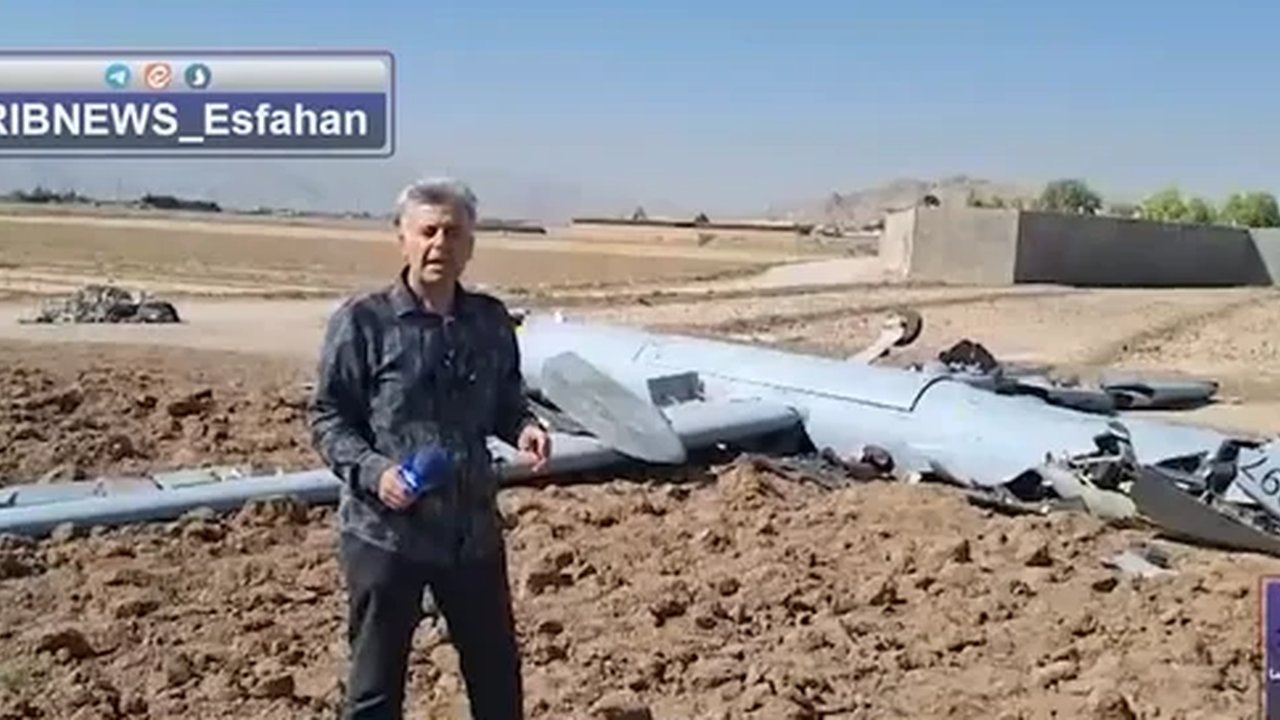 iran tembak jatuh drone hermes israel