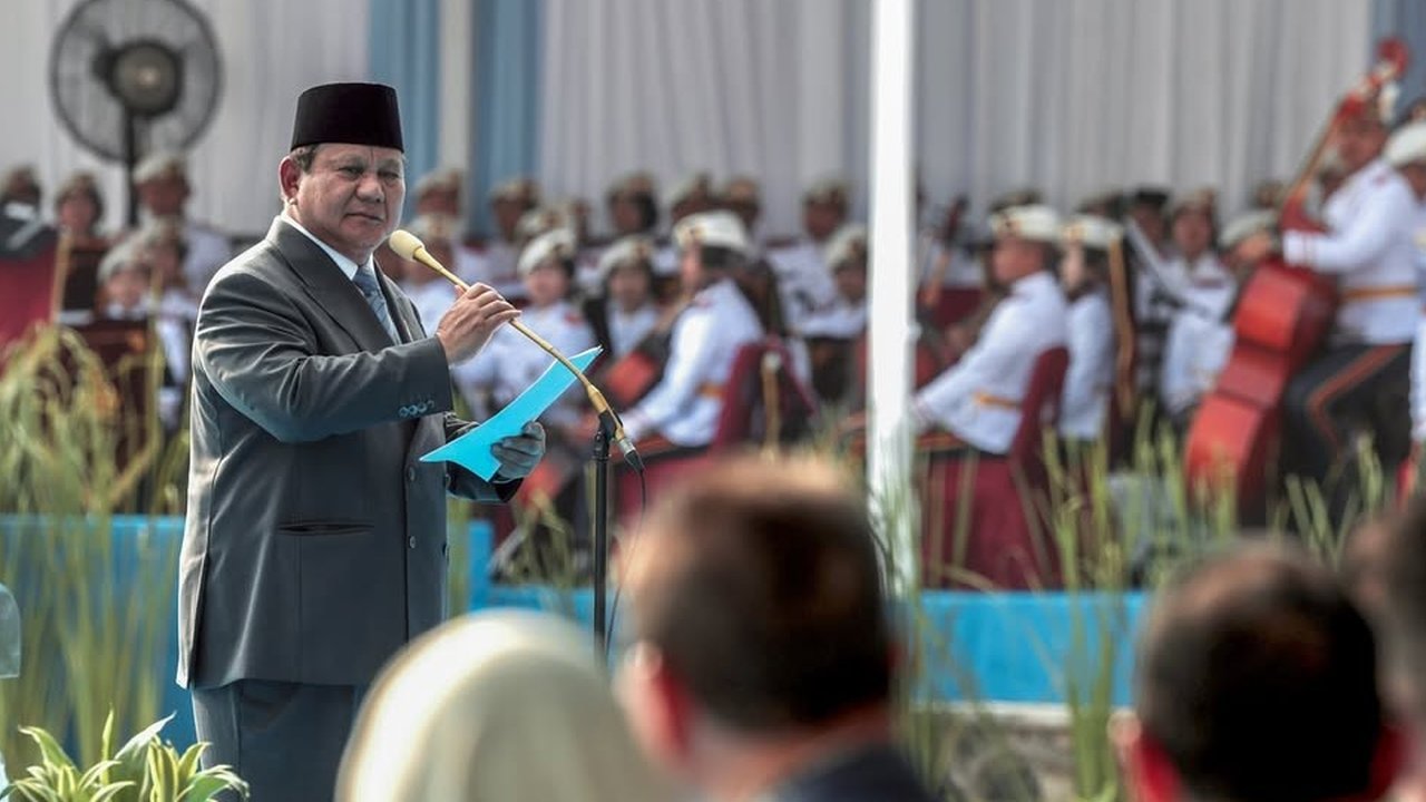 Presiden Prabowo dan Susilo Bambang Yudhoyono meresmikan Kampus Bhineka Tunggal Ika Universitas Pertahanan