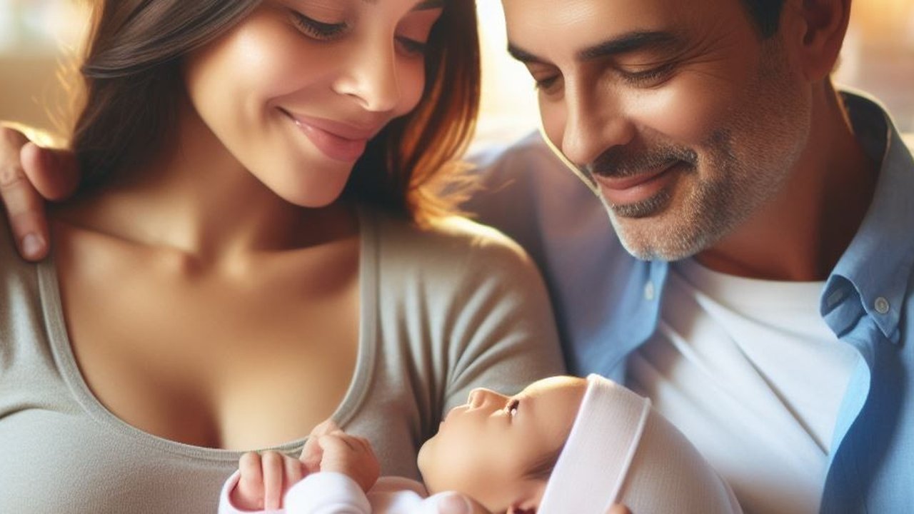 Ilustrasi Bayi dan Orangtua