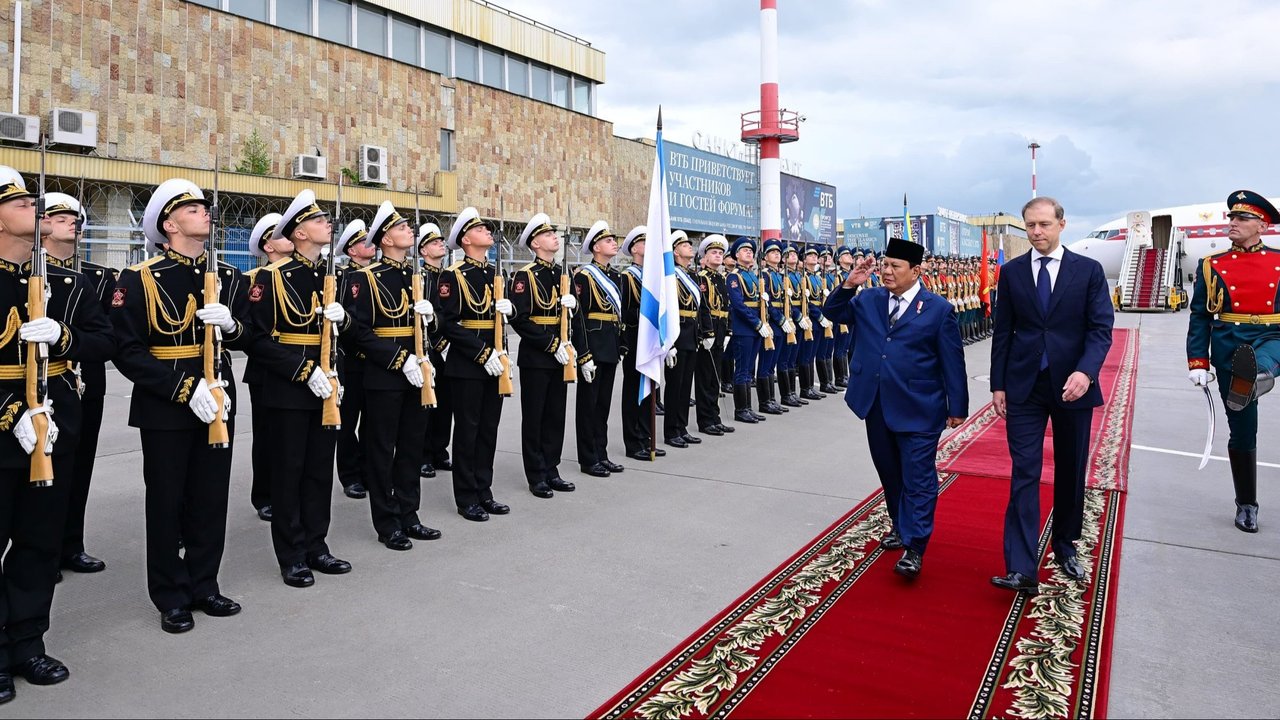 Presiden Prabowo Subianto Tiba di Rusia