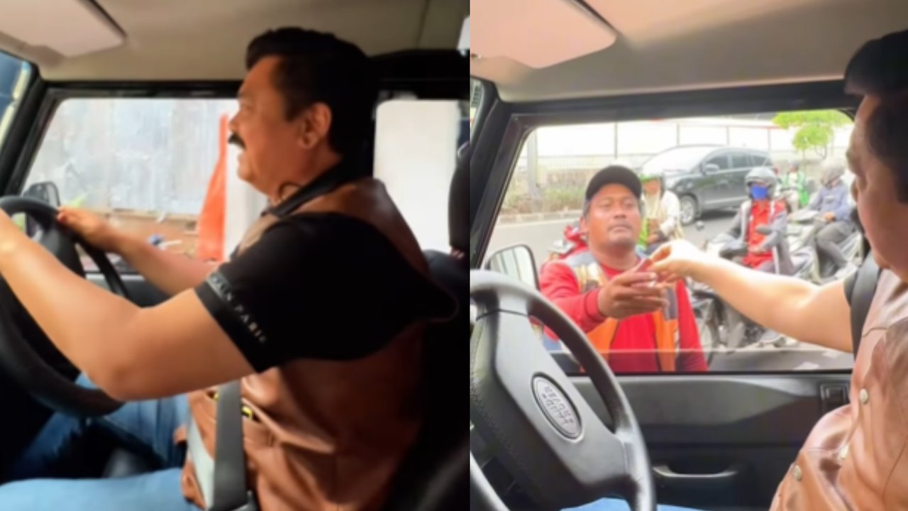 Momen Tukang Parkir Dapat Rezeki Nomplok dari Mantan Panglima TNI, Langsung Nunduk Terima Kasih