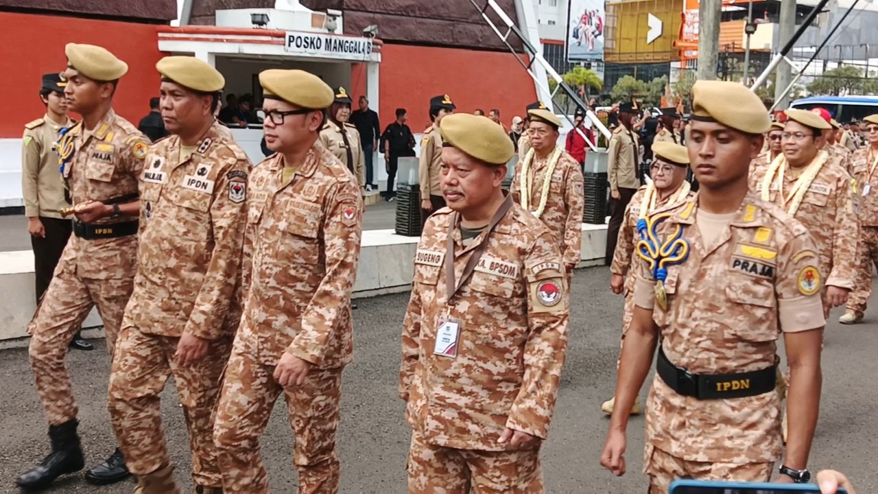 Momen 86 Kepala Daerah Berseragam IPDN Ikut Retret Gelombang II