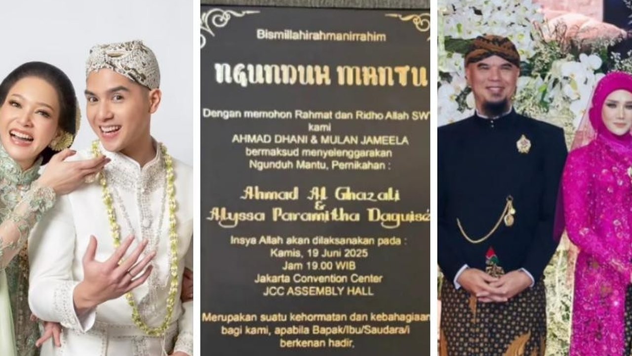 Ahmad Dhani Ngotot Ingin Berdua Maia Estianty, Undangan Ngunduh Mantu Al Ghazali Tertulis Nama Mulan Jameela