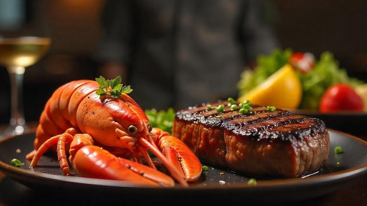 Hidangan lobster dan steak untuk tentara AS