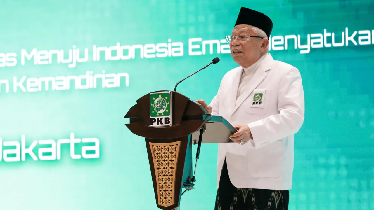 Ketua Dewan Syuro Partai Kebangkitan Bangsa (PKB), KH Ma'ruf Amin