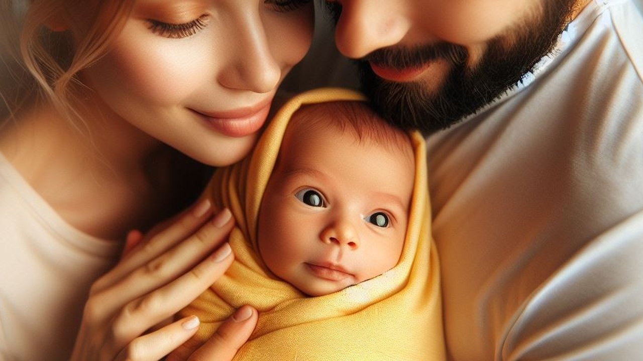 Ilustrasi Bayi dan Orangtua
