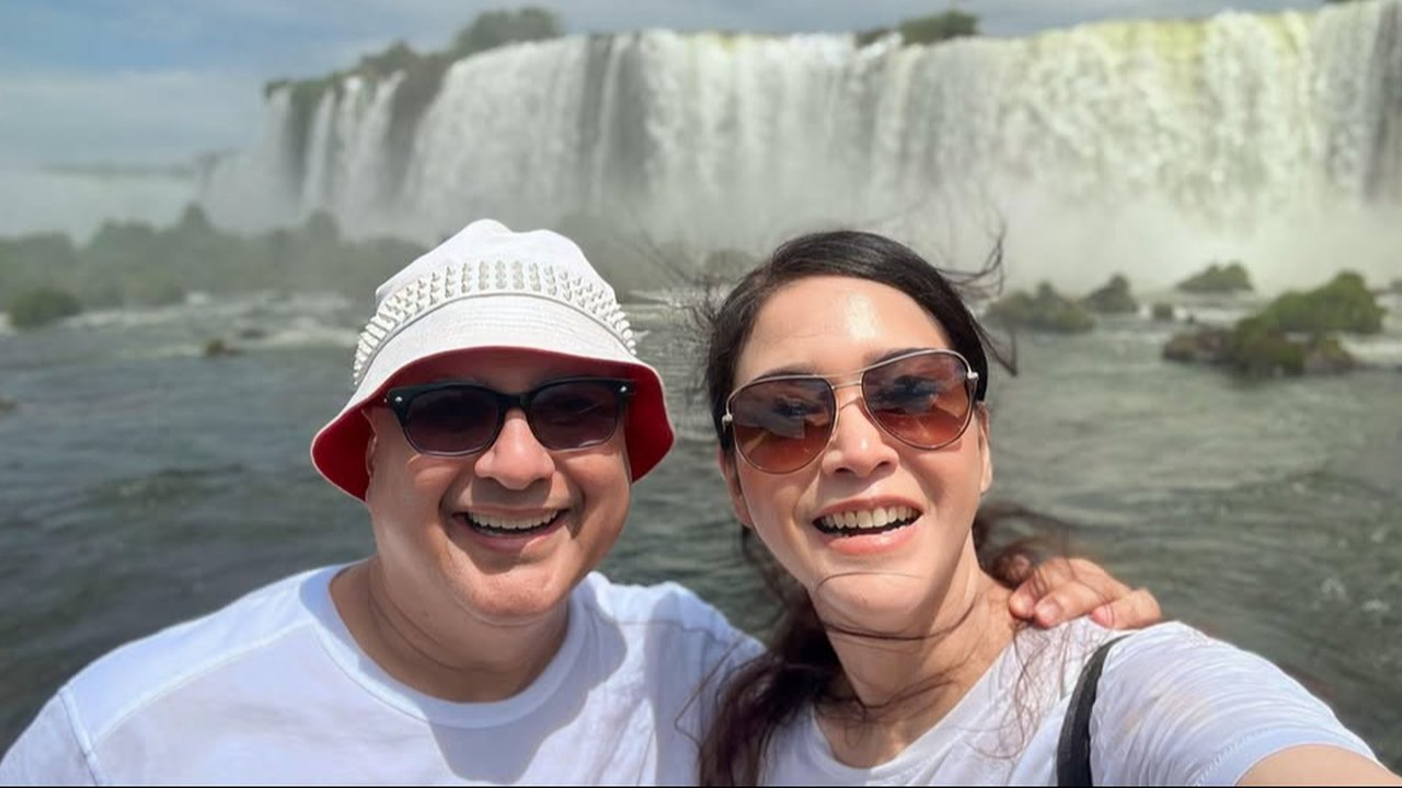 Maia Estianty dan Irwan Mussry Liburan di Brazil