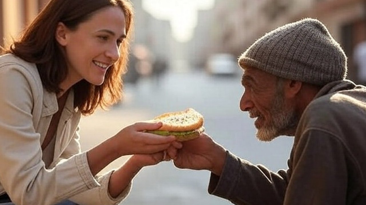 Ilustrasi berbuat baik kepada pengemis