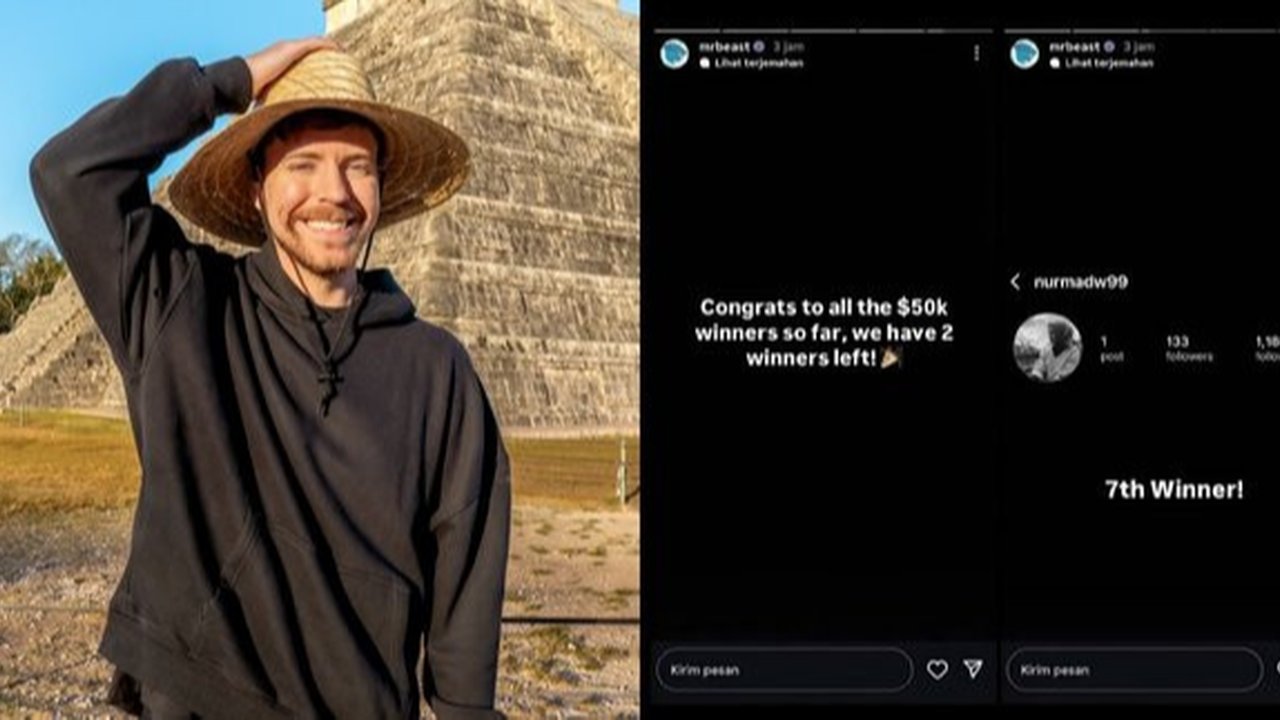 Netizen Indonesia Dapat Rp800 Juta Dari MrBeast, Akunnya Langsung Hilang