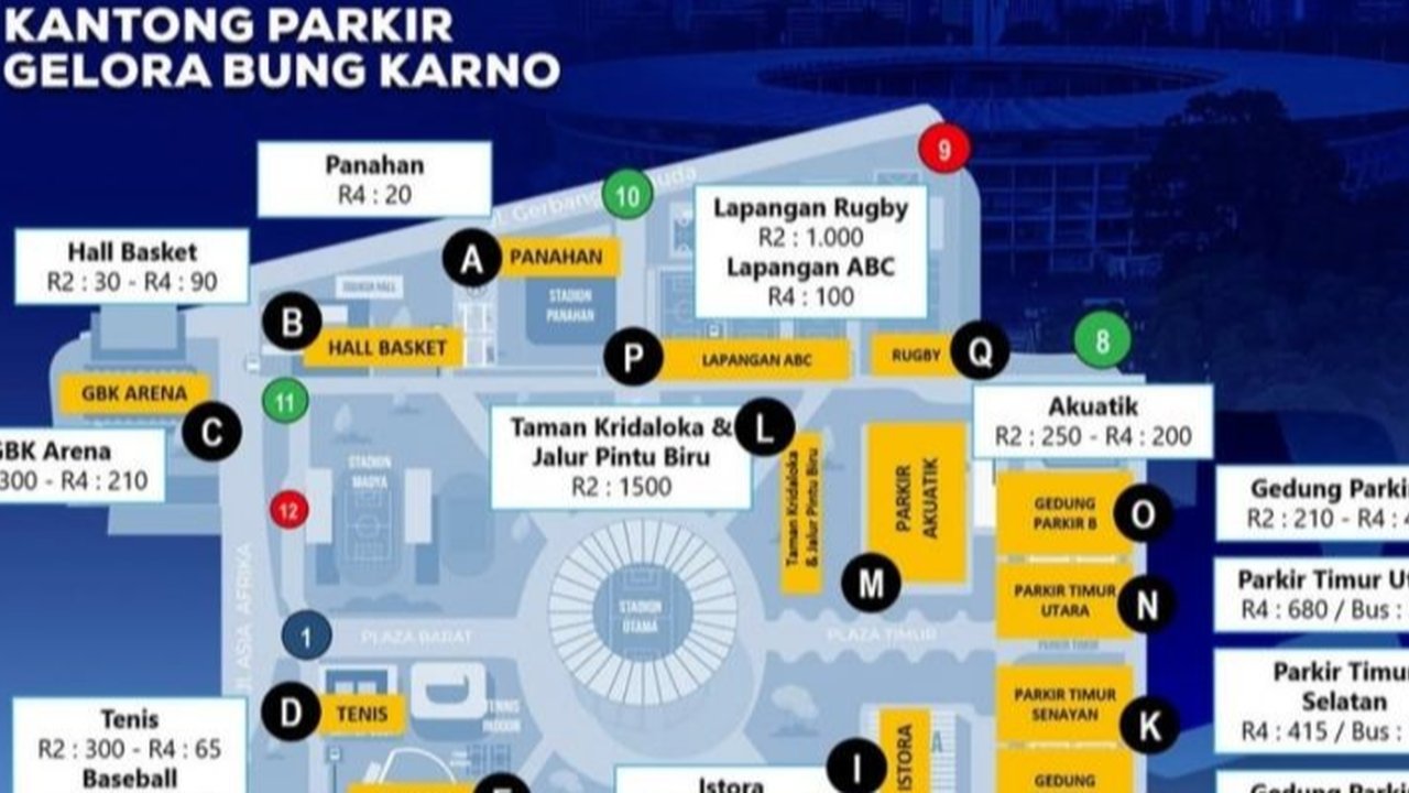 Laga Timnas Indonesi vs China, Ini Lokasi Kantong Parkir di GBK